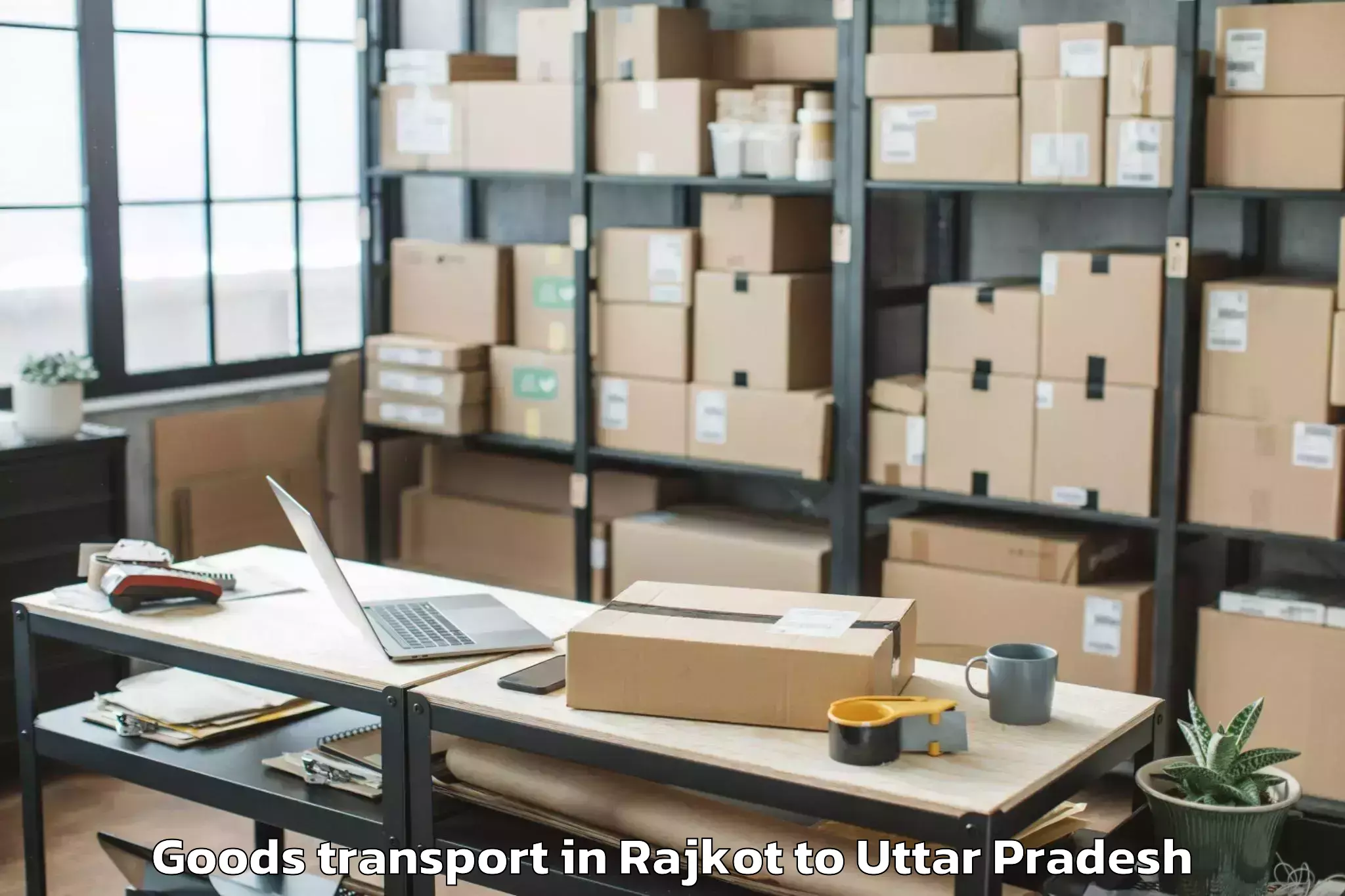 Leading Rajkot to Bahua Goods Transport Provider